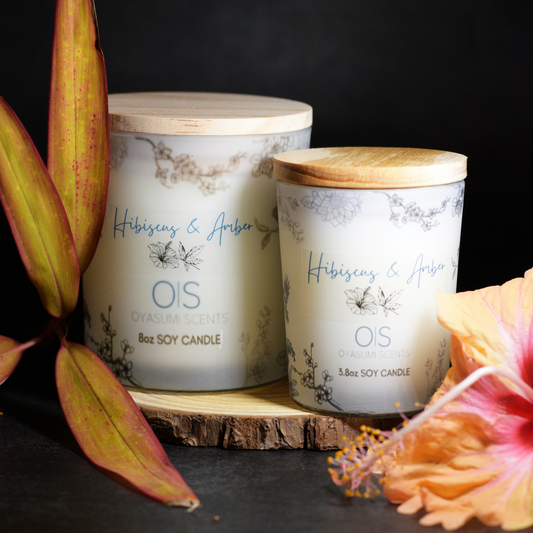 Hibiscus & Amber Soy Candle