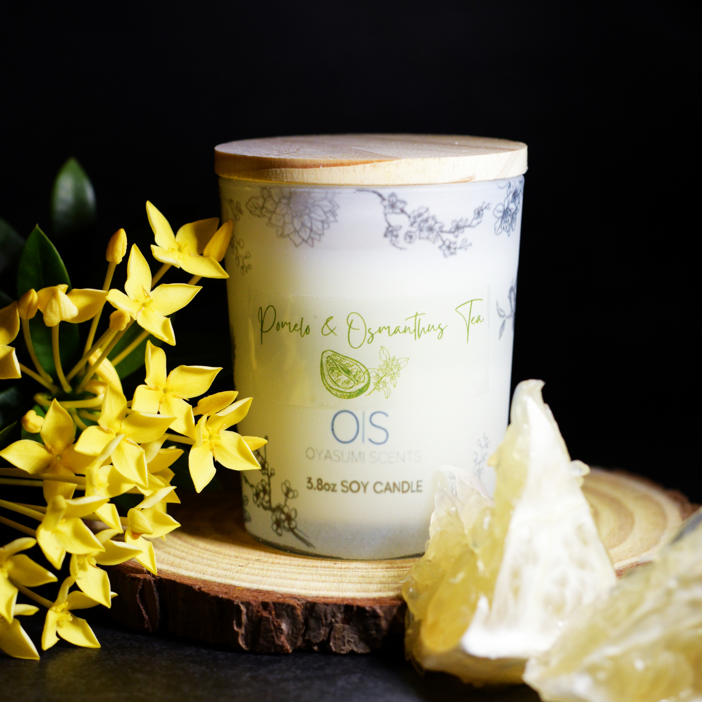 Pomelo & Osmanthus Tea Soy Candle