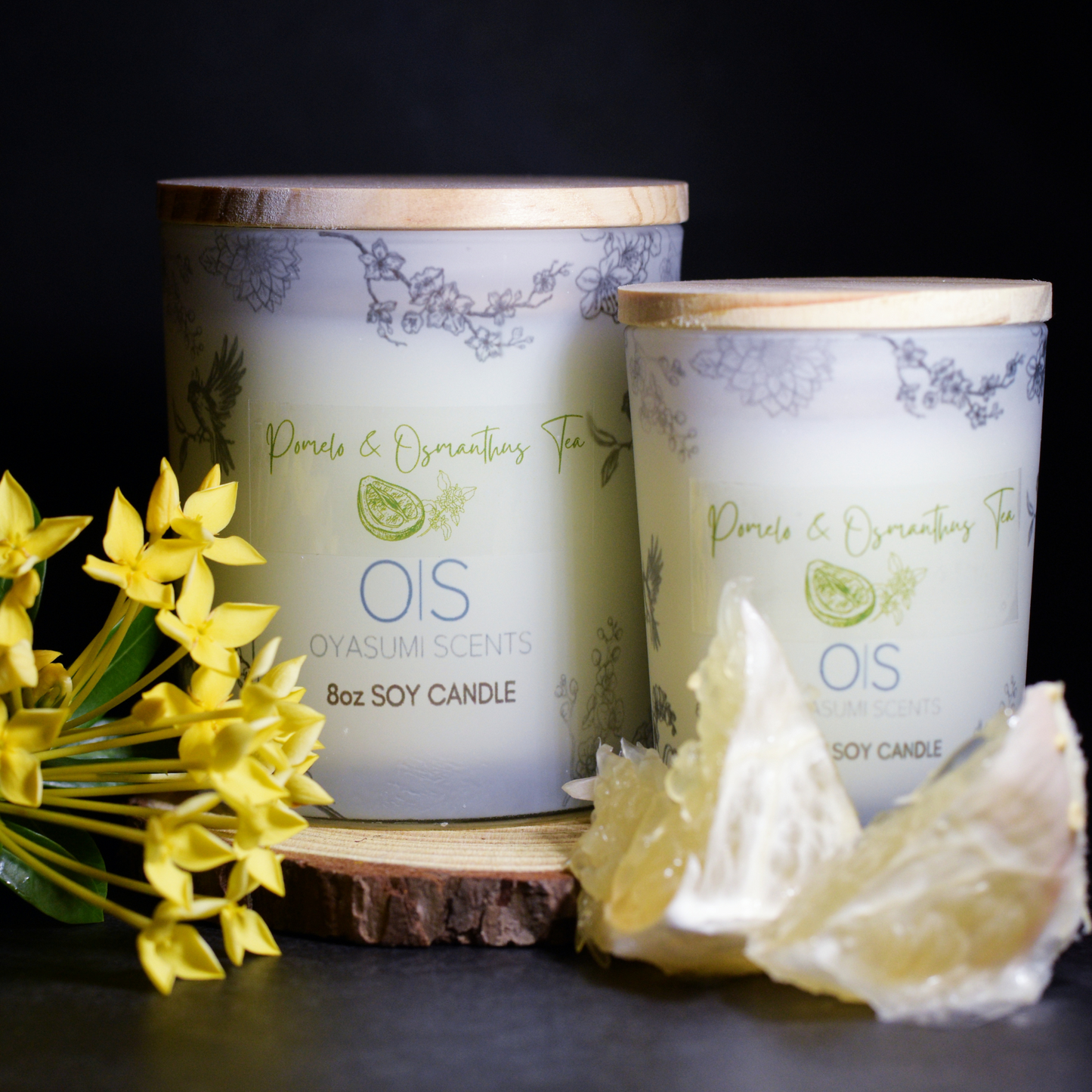 Pomelo & Osmanthus Tea Soy Candle