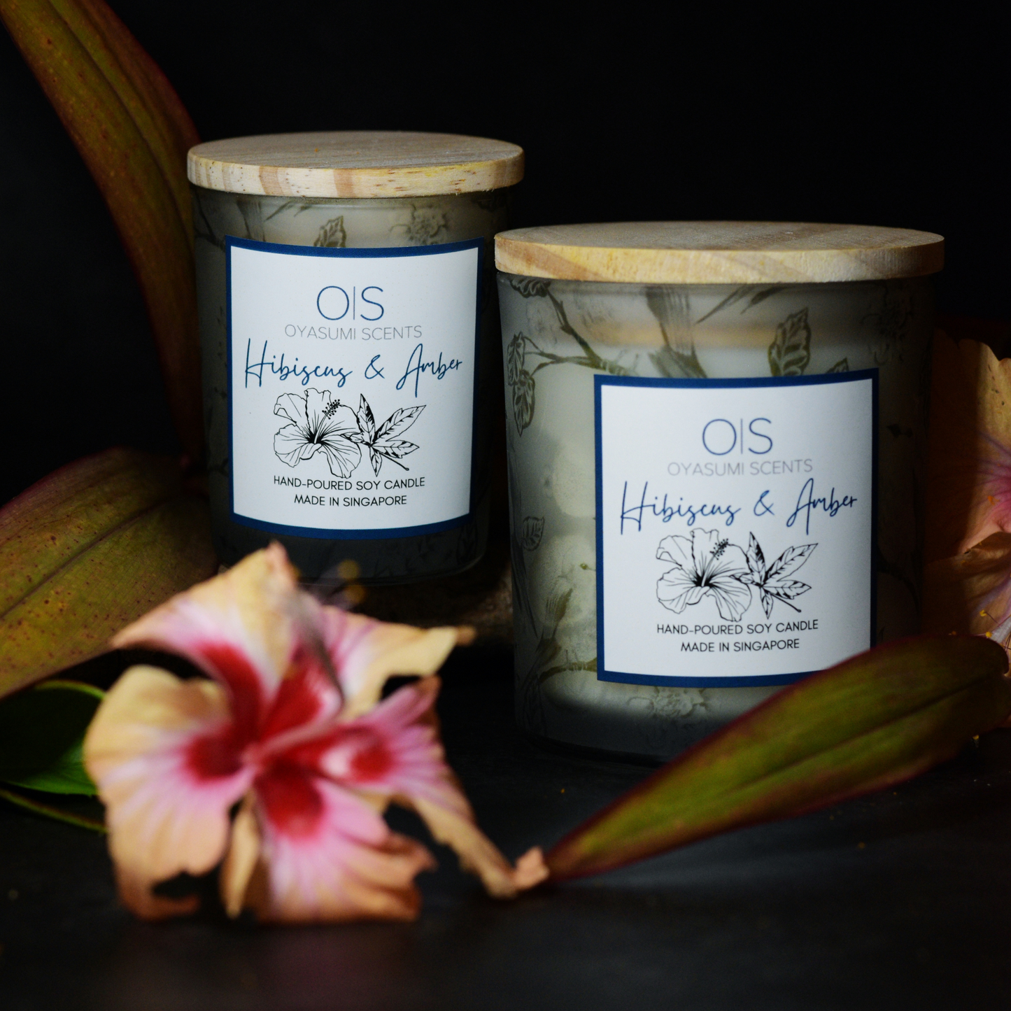 Hibiscus & Amber Soy Candle
