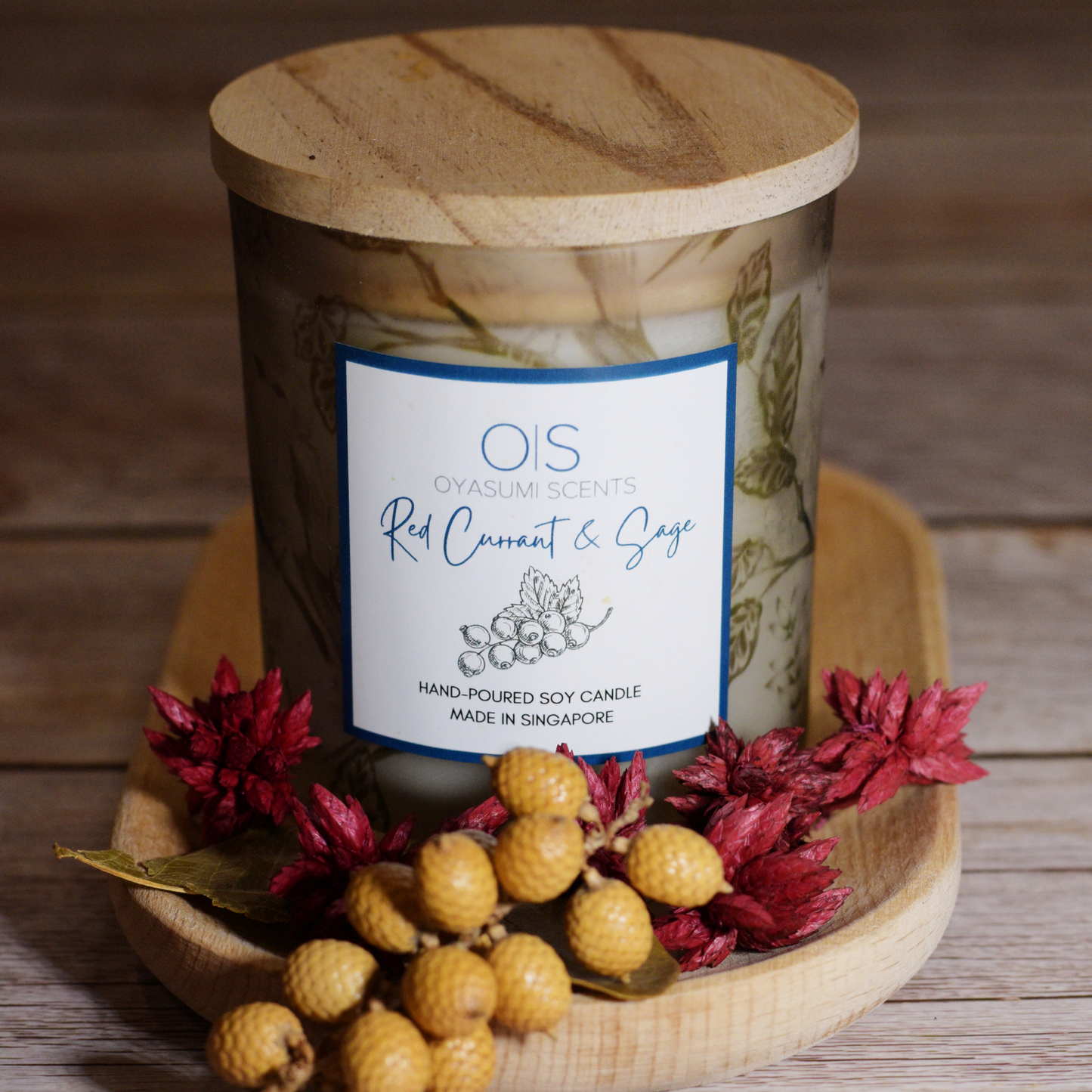 Red Currant & Sage Soy Candle