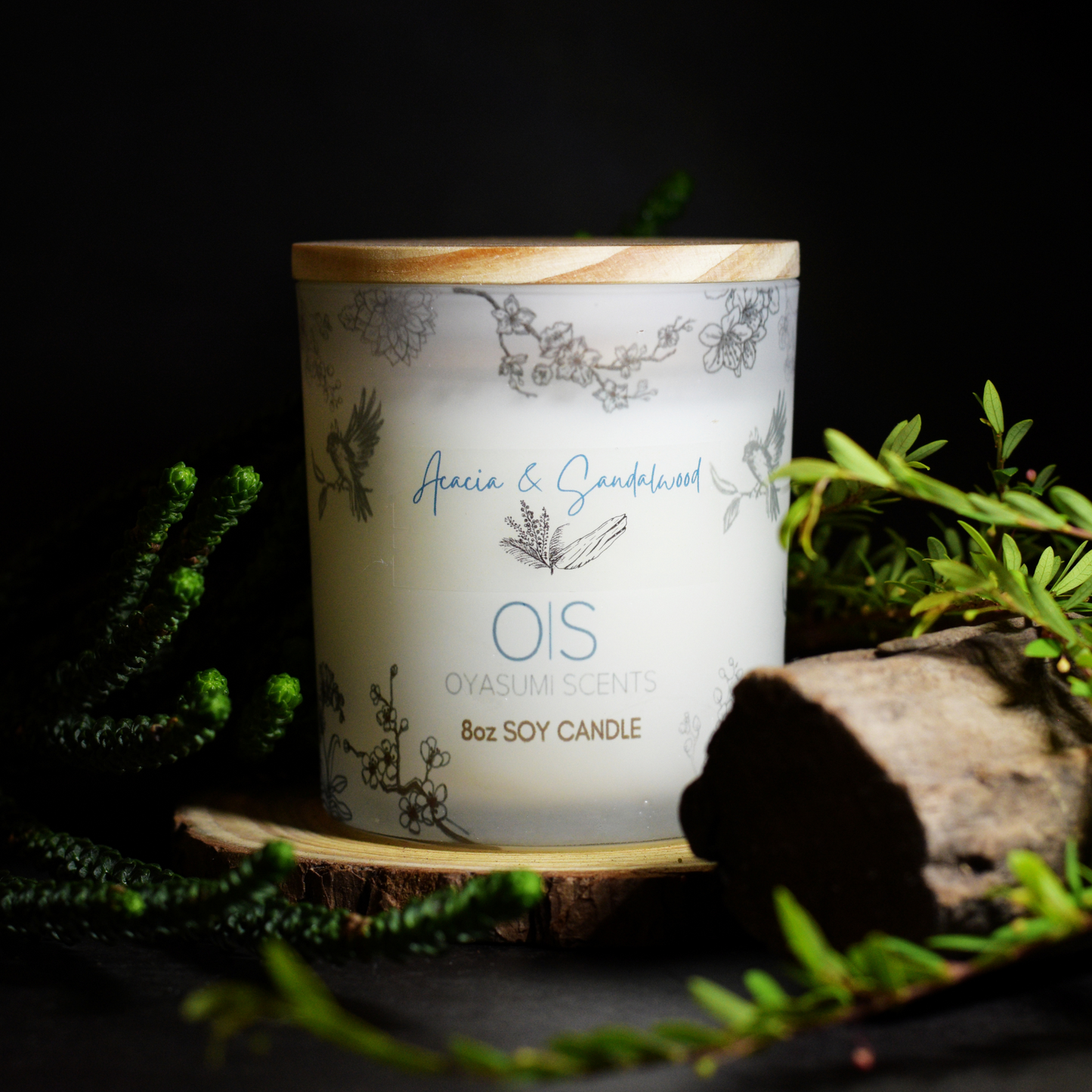 Acacia & Sandalwood Soy Candle