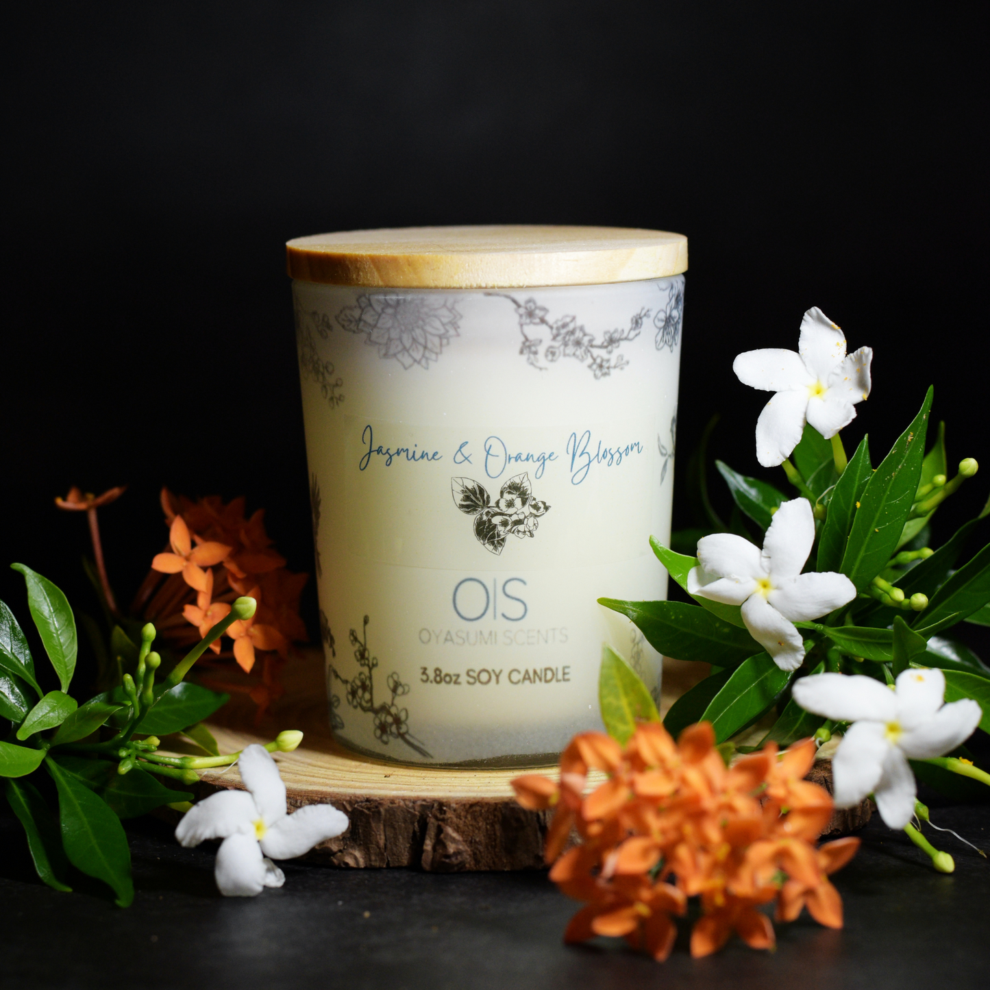 Jasmine & Orange Blossom Soy Candle