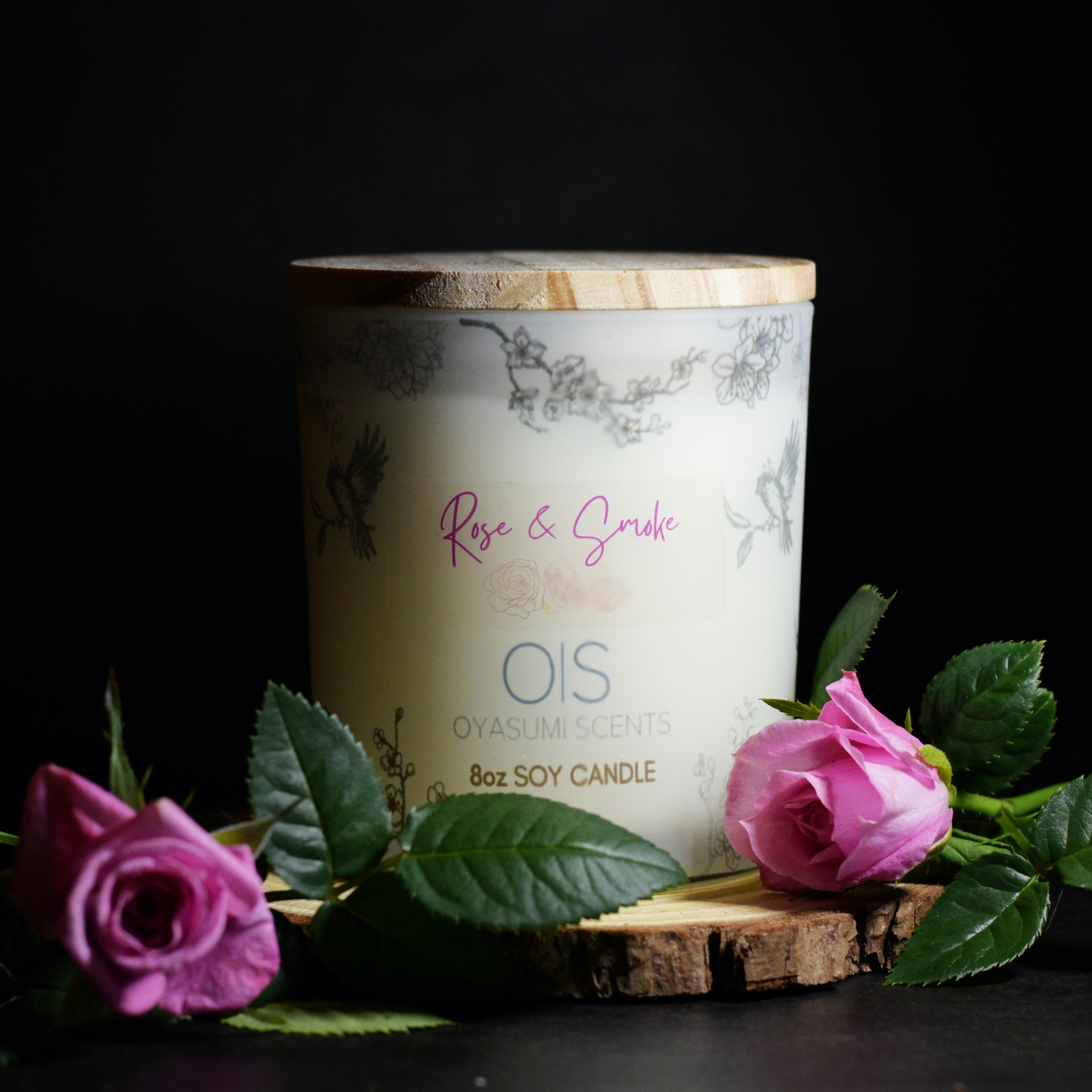 Rose & Smoke Soy Candle