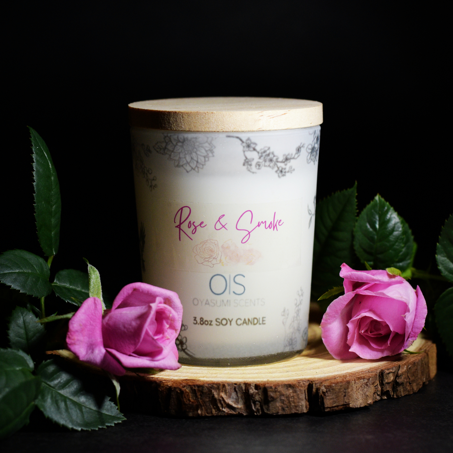 Rose & Smoke Soy Candle