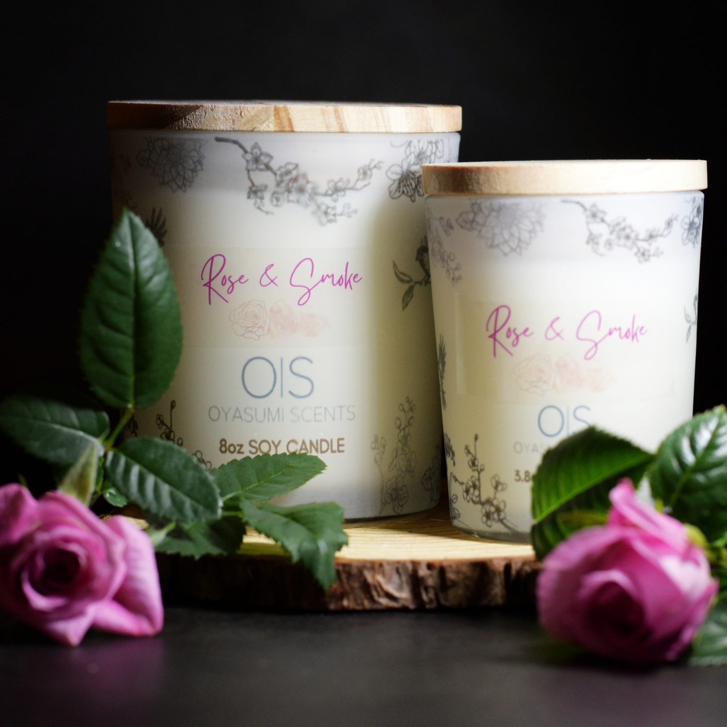 Rose & Smoke Soy Candle