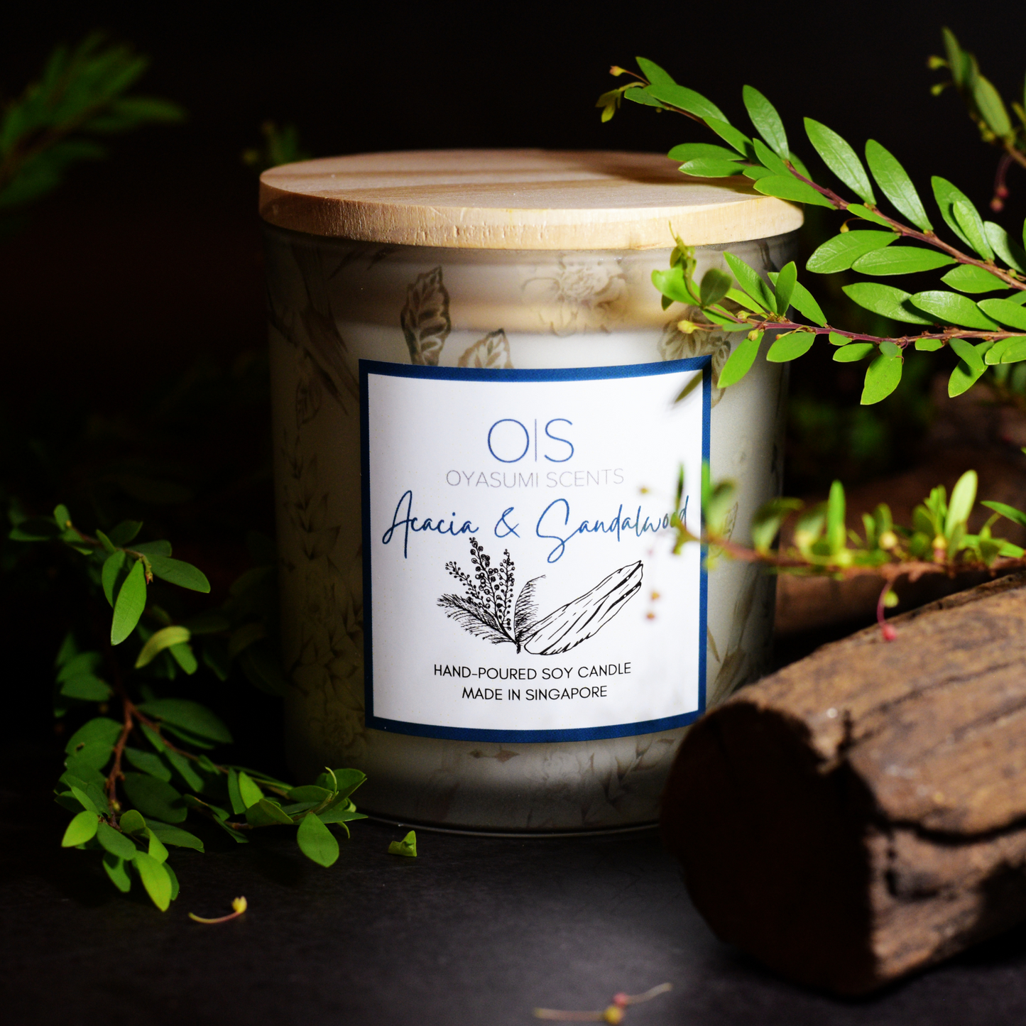 Acacia & Sandalwood Soy Candle