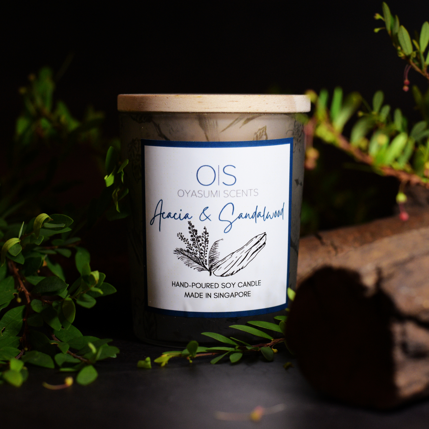 Acacia & Sandalwood Soy Candle